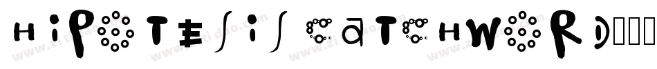 Hipotesis Catchword-字体转换